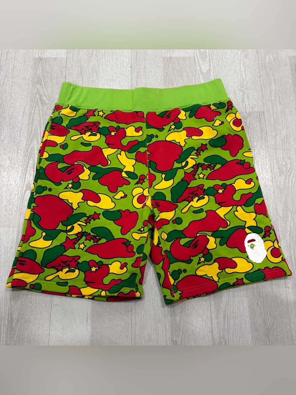 A Bathing Ape Sta Camo Sweat Shorts Size XL